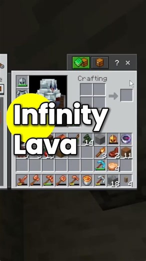 Bikin Infinity Lava #minecraft #shorts #hytale