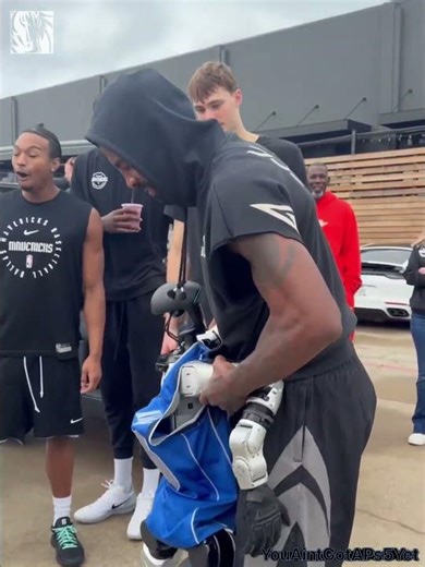 Kyrie Irving Pushes Robot on the Ground During Mavericks Team Meetup Watch the NBA Fine him $200k
