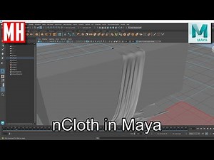 Maya 2025 tutorial : Use nCloth to create realistic looking draped textile