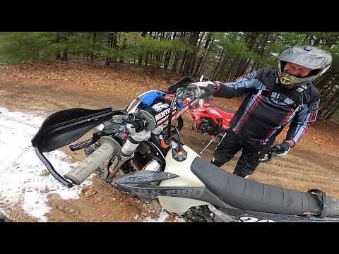 Beta XTrainer, Lucky fork insert AND valving by All Moto Performance vs. 2020 KTM 250 XC-W TPi.