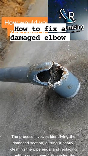 61K views · 653 reactions | How to fix a damaged elbow #plumbingrepair #fblifestyle | RB Plumbing Experts | Facebook