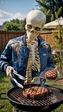 What If You Cooked Meat on Different Planets? #ai #skeleton #animations