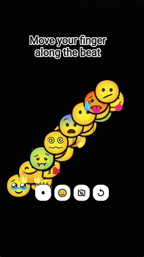 Move your finger along the beat