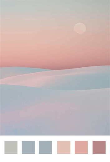 Sunset Palette Print – Wall Art Digital Download - Etsy