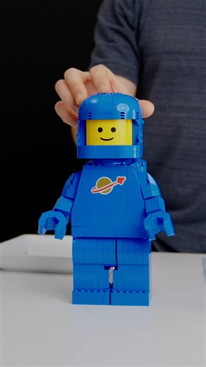 The New LEGO Up-Scaled Blue Astronaut Minifigure will be available on March 1st! #lego #rlfm #40921