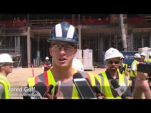 Rams tour Inglewood Stadium site and like what they see as progress continues