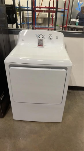 GE General Electric top load gas dryer white