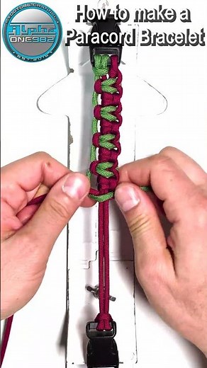 Amazing Paracord Bracelet Cobra and Half Hitch Knot Tutorial DIY