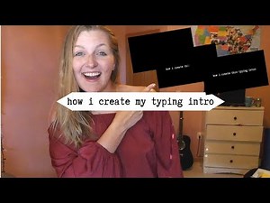 How To Create A "Typing" Intro Using iMovie!
