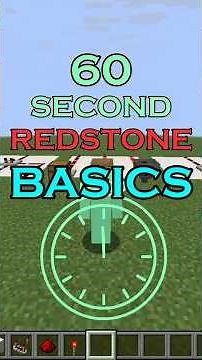 60 Second Redstone BASICS: COMPARATORS