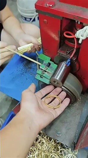 Coiling process of copper rings