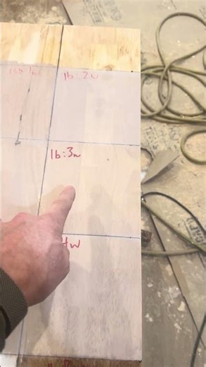 Different colors on the butcher block : old house build