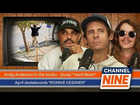 Quasi Skateboards video, Ronnie Kessner, Andy Anderson in studio