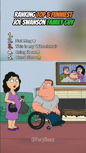 Ranking Top 5 Funniest Joe Swanson in Family Guy