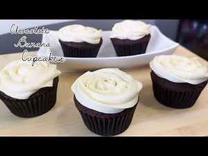 Chocolate Banana Cupcakes with Cream Cheese Frosting | An Easy and Delicious Recipe | #bakerdelights