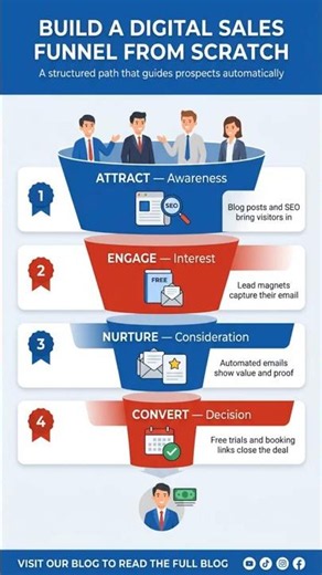 How to Build a Digital Sales Funnel From Scratch (Step-by-Step Guide) #shorts