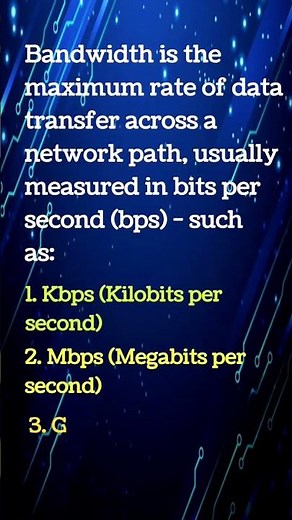 What is Bandwidth? | Explained in Simple Words | Network Fundamentals #networking #education