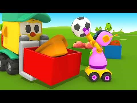 Leo the Truck and Street Vehicles. Full Episode Cartoon for Kids