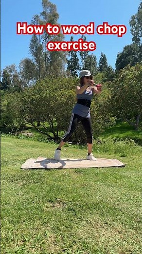 How to wood chop exercise