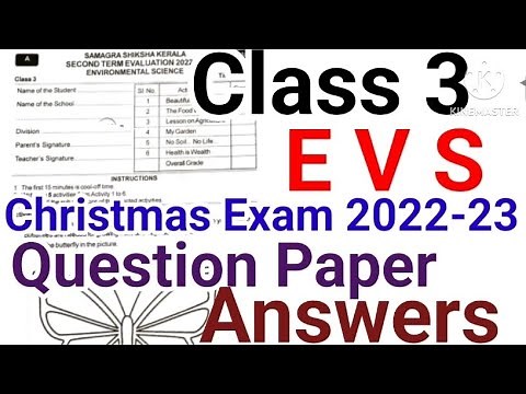 Class 3 EVS Christmas Exam Question Paper Answers 2022-23|Class 3 Important Questions|