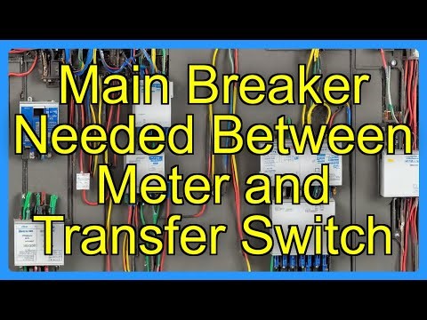 Main Breaker Needed Between Meter and Transfer Switch