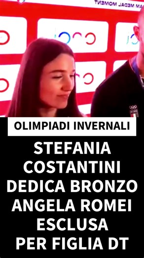OLIMPIADI INVERNALI COSTANTINI DEDICA BRONZO A ROMEI ESCLUSA PER FAR POSTO ALLA FIGLIA DEL DT #news
