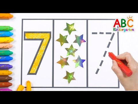 Learn the number 7 with Mom in a fun way | Practice counting by stacking blocks one by one | forkids