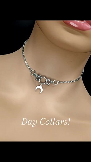 Stainless Steel Day Collars for Submissive Jewelry | Mistress's Boutique