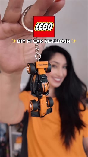 Nicole on Instagram: "DIY LEGO F1 keychain What you need: LEGO CMF Car Super glue Jewelry drill Screw with eyelit Keychain hardware #LEGO #f1 #formula1 #diy"