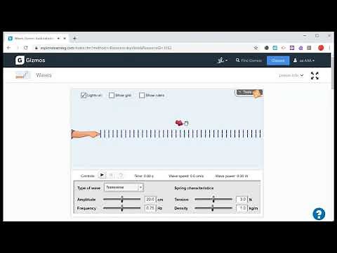 Instructions for Waves Gizmo