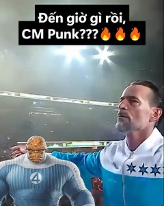 IT'S CLOBBERIN' TIME!!! 🗣️🔥 CM Punk xuất hiện tại SummerSlam với bộ đồ dựa trên 'Fantastic Four First Steps' và hô lên khẩu hiệu "It’s Clobberin’ Time". Và rồi ổng thua Seth Rollins :)) | Marvel Việt Nam