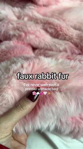 these faux rabbit fur blankets are the prettiest, softest blankets I swear. @Bedsure #blanket #blanketlife #cozy #homedecor