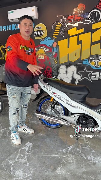 ปั้นเวฟ125i หัวฉีดไฟเลี้ยวบังลมฟ้าสตาร์ทมือแท้