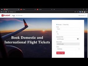 Flight Booking Website - A Django Project