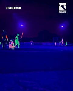 1.7M views · 19K reactions | Cosmic Baseball is an amazing baseball game played under black lights!  | GreatestHighlights | Facebook