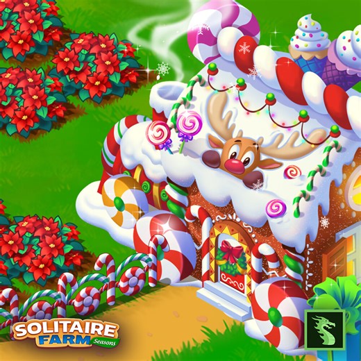 Christmas Theme Animation - Solitaire Farm Seasons, Samsikee