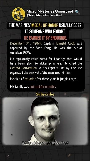 The Only Marine MoH For Surviving, Not Fighting #POW #VietnamWar #Heroism