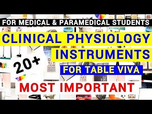 CLINICAL PHYSIOLOGY INSTRUMENTS | CLINICAL LAB | PHYSIOLOGY PRACTICALS