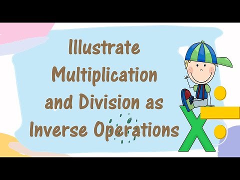 ILLUSTRATE MULTIPLICATION AND DIVISION AS INVERSE OPERATION