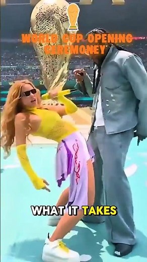 Burna Boy x Shakira LIVE at FIFA World Cup Opening Ceremony 🔥 #worldcup #burnaboy #shakira