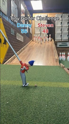 Tiny Golfer Challenge (Hole 14) The Bowling Alley Hole!