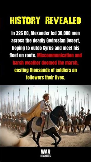 Alexander’s Deadly Gedrosian March (326 BC)