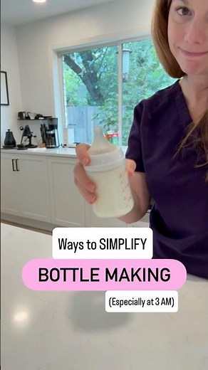 Make life with a baby easier by simplifying your bottle making routine #babybottle #babyfeeding