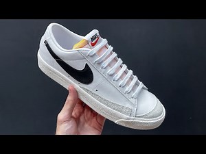 How to Bar Lace Nike Blazer Low | Clean Sneaker Lacing Tutorial