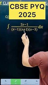 Q) Integration ∫ (2x-1)/(x-1)(x+2)(x-3)dx #cbse #maths #cbse2026 #maths #cbse2024 #CBSE2025