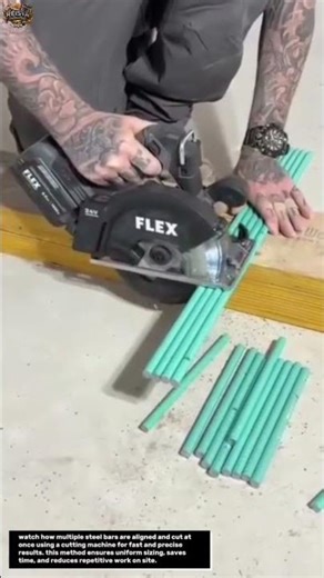 cutting multiple steel bars in seconds – a smart tool trick every worker should know