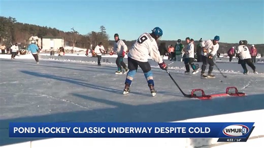 Pond hockey classic underway despite cold