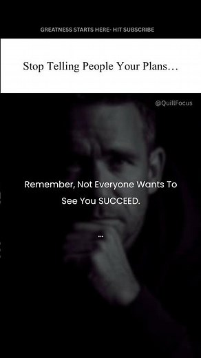 Stop Telling People Your #plans