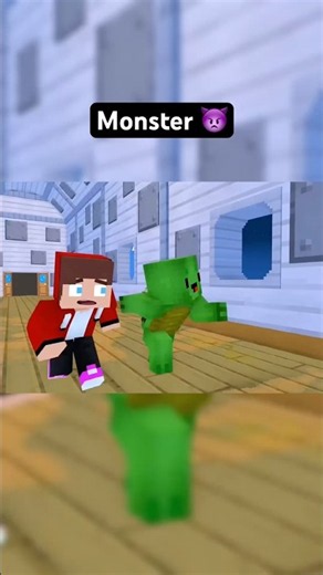 Monsters attack run away JJ and mikey #usa