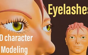iBlender中文版插件Eyelash 教程Blender中的EASY逼真睫毛| 3D 角色创建工作流程Blender